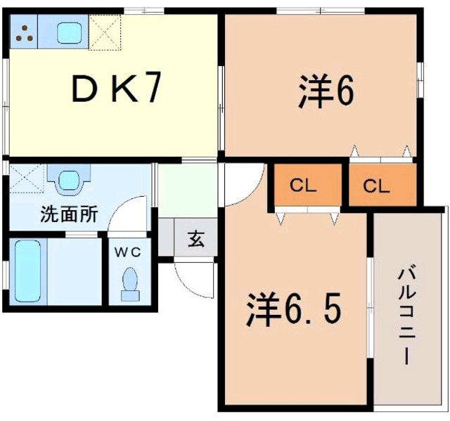 富士市今泉のアパートの間取り