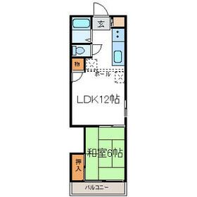 取手市宮和田のアパートの間取り