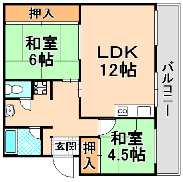 メゾン笹原の間取り