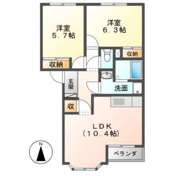 ＣＲＥＡ雅の間取り