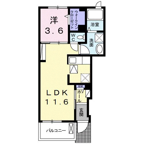 ディアコート桜Iの間取り