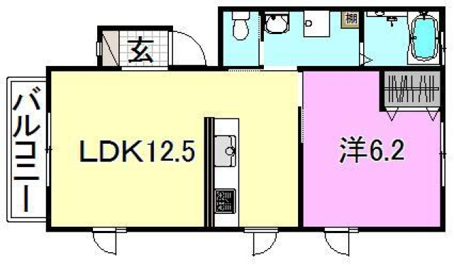 コーポくまＡ棟の間取り