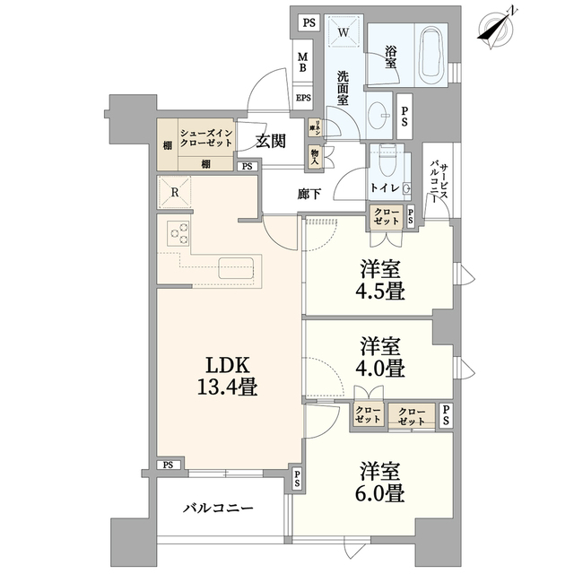 レフィール日本橋馬喰町の間取り