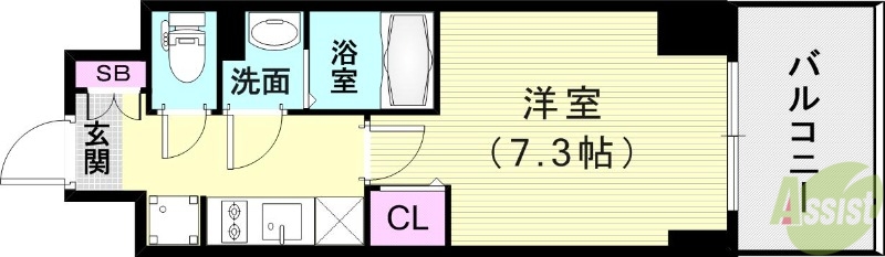 プレサンス神戸セレスティアの間取り