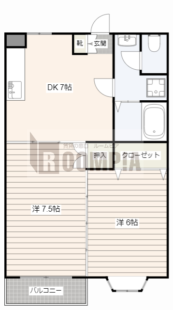 Twins Coopo　H棟の間取り