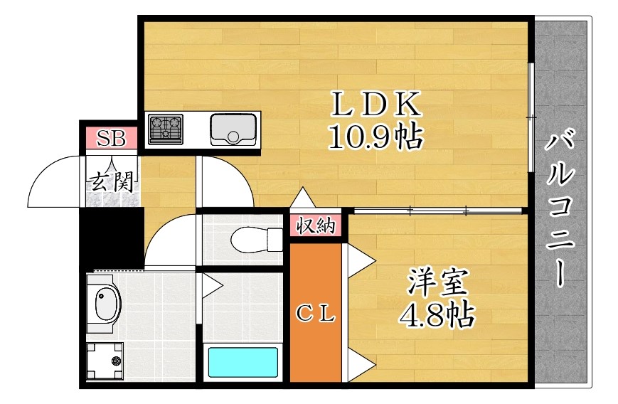 エトワール磐船の間取り