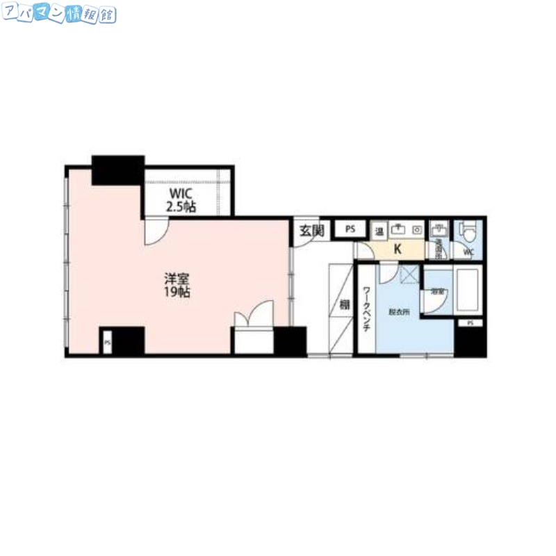 【新潟市中央区医学町通２番町のマンションの間取り】