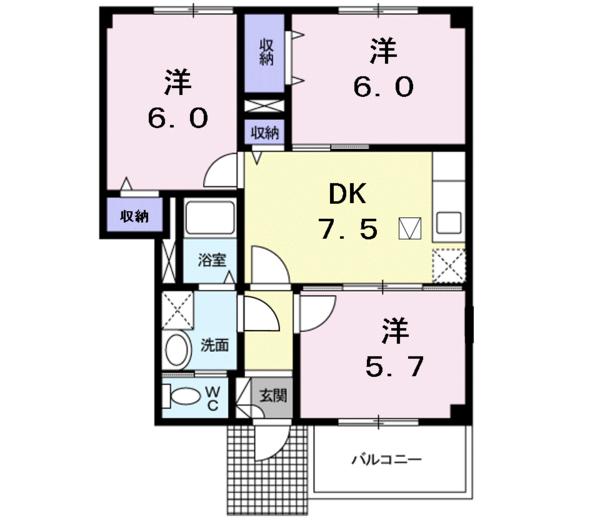 グラン　ポーロウニアの間取り