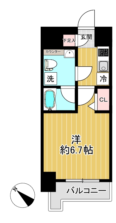 【クラリッサ新川崎の間取り】