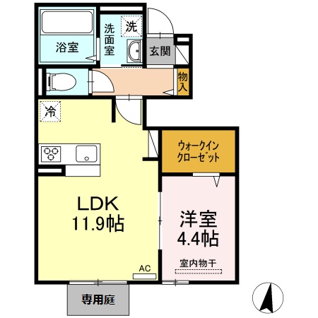 Ｄ-roomビューコートの間取り