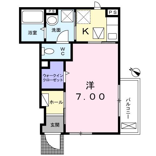 西東京市保谷町のアパートの間取り