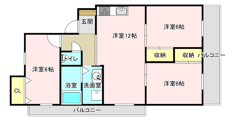 メゾンらぽーるの間取り