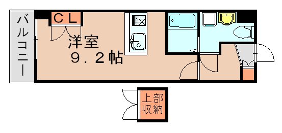 【福岡市博多区千代のマンションの間取り】