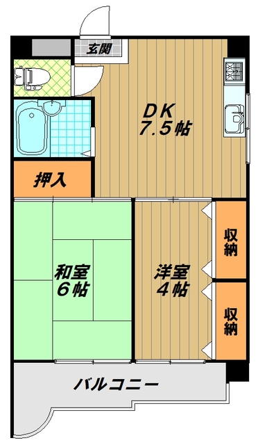 ハイツ須磨の間取り