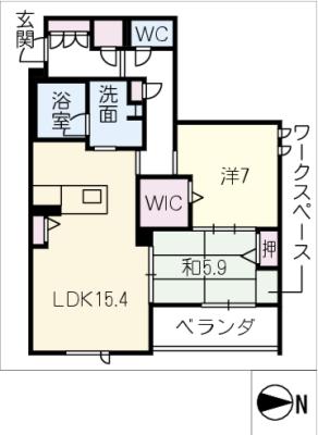 エグゼスト　ネロの間取り