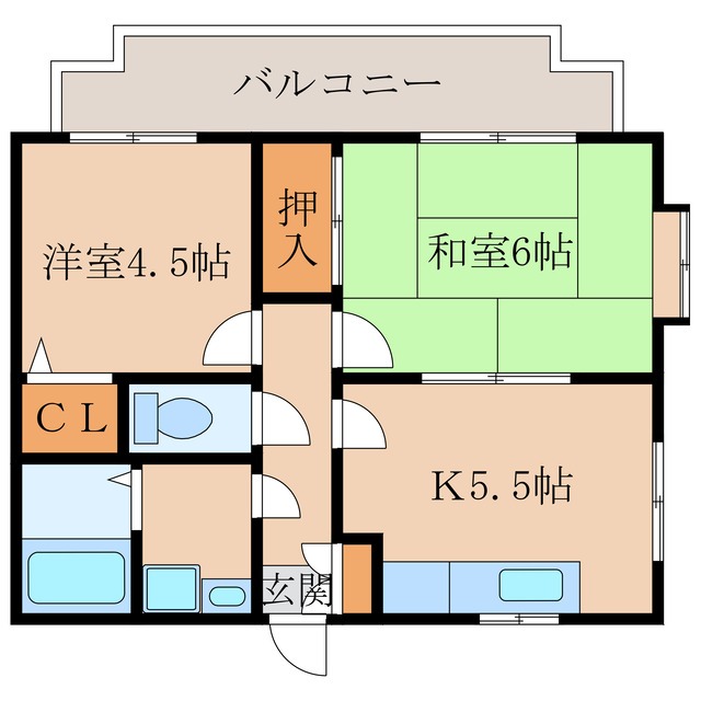 リバーサイドたなかの間取り