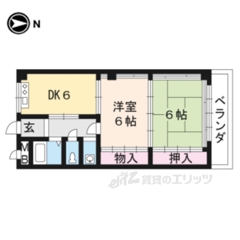 第一深尾マンションの間取り