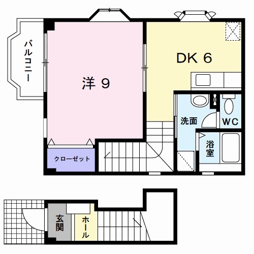 リブェール嵐山の間取り