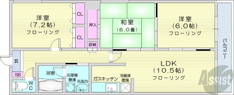 パレスファミールの間取り