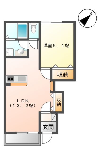 メゾン　プリベールの間取り