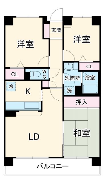 セレブコート蜆塚の間取り