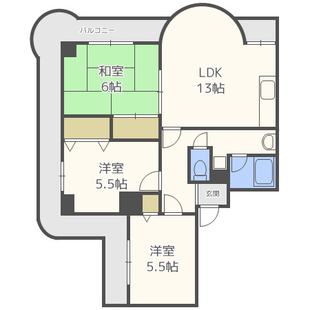 リヴィエール川西の間取り