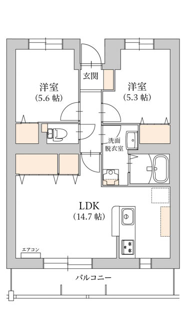 プラシードの間取り