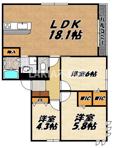 クラシスト万代の間取り