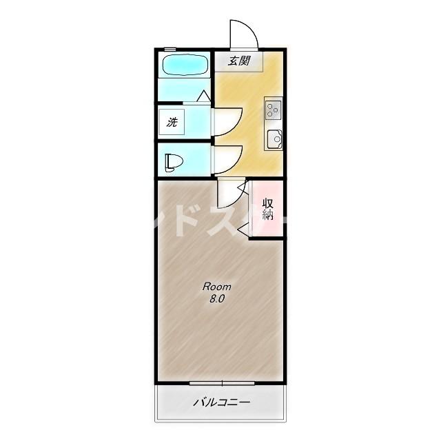 高崎市下佐野町のアパートの間取り