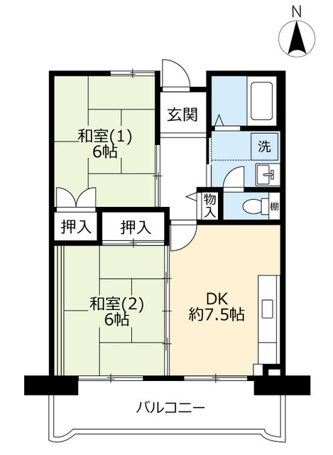 ＵＲアルビス池田の間取り