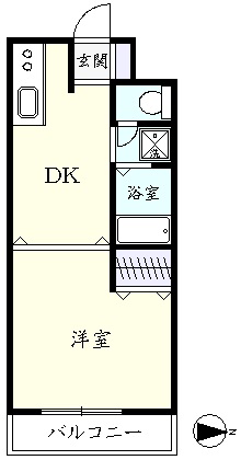 ドミール小林の間取り