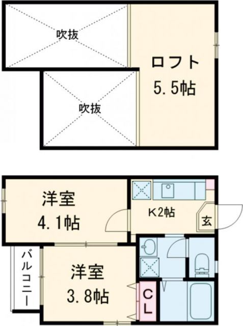 【ポラリスＫ＆Ｍ　Iの間取り】