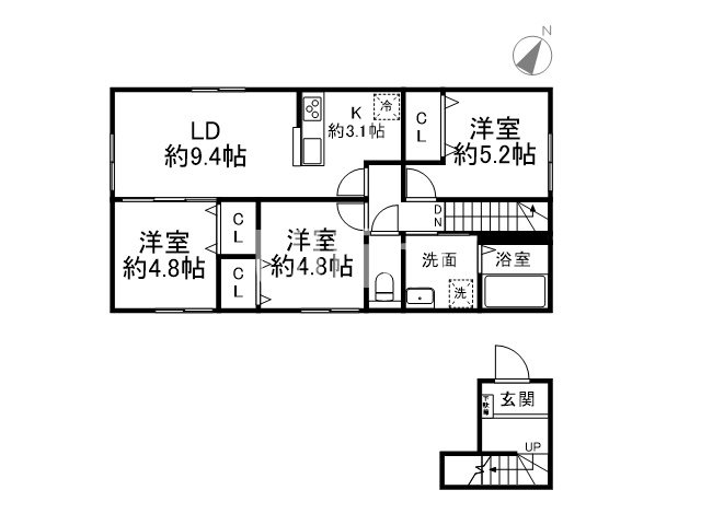 【仮称）ユアメゾン北大路の間取り】