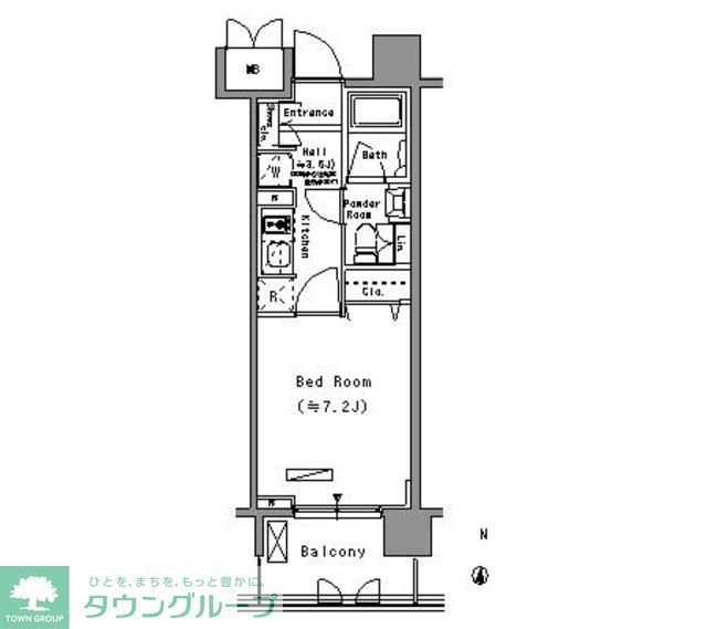 パークアクシス住吉の間取り