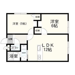 札幌市白石区本郷通のマンションの間取り