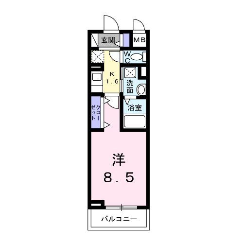 横浜市緑区十日市場町のマンションの間取り