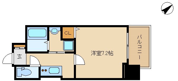 サムティ東難波ECLATの間取り