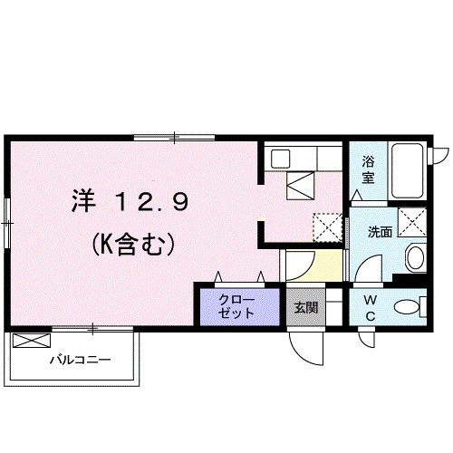 中郡大磯町大磯のアパートの間取り