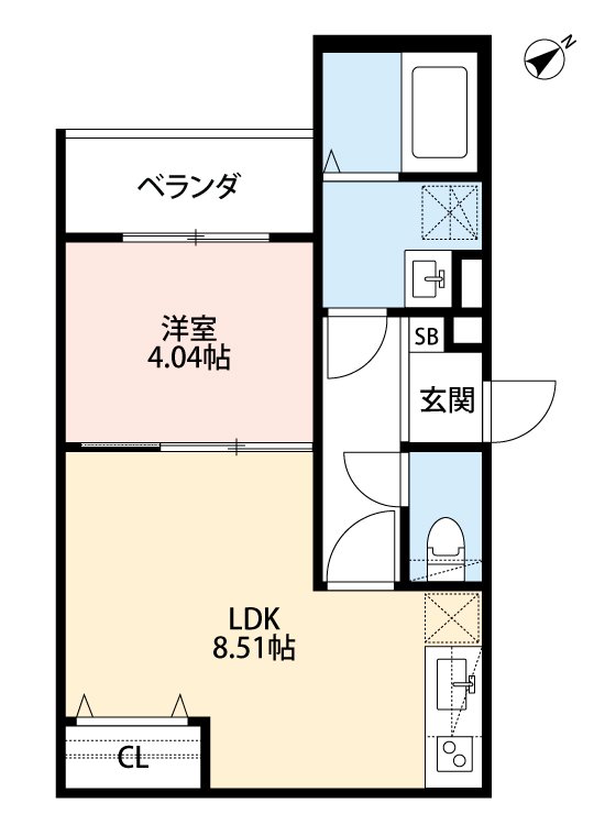 T.A西湊町1丁の間取り