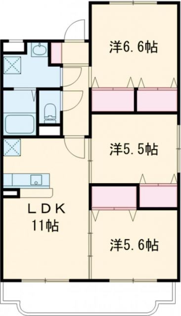 ゼニス森町の間取り