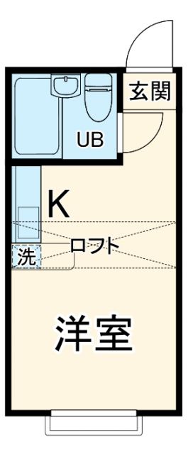 松戸市南花島のアパートの間取り