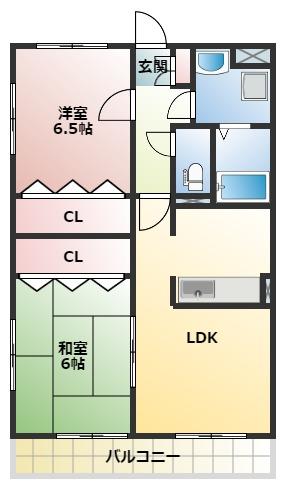 薩摩川内市田崎町のマンションの間取り