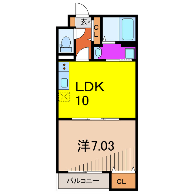 KメゾンIIの間取り