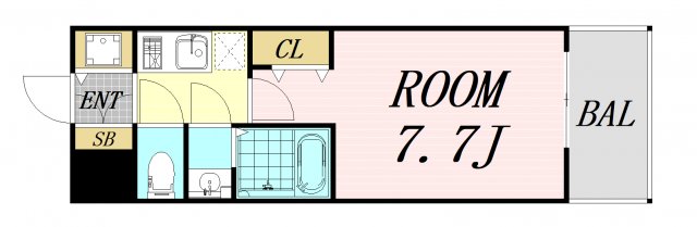 S-RESIDENCE三国WESTの間取り