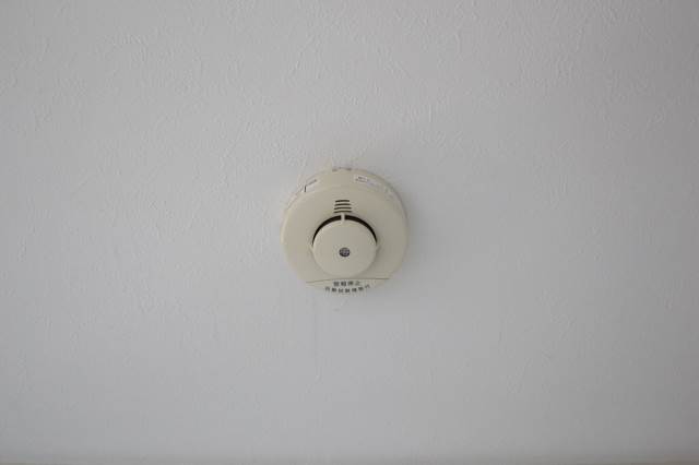 セキュリティ　火災警報器。（イメージ写真）