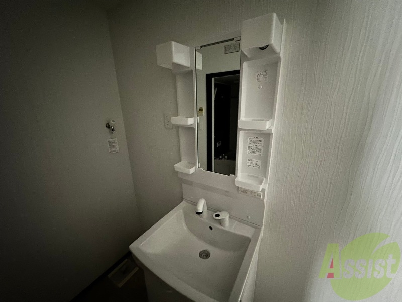 洗面設備　シャンプードレッサーなので身支度しやすそうですね。