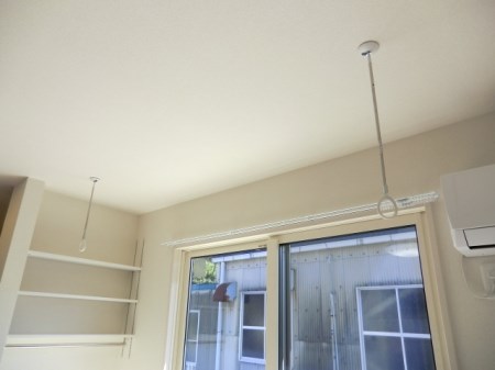 その他設備　室内物干しつきです！
