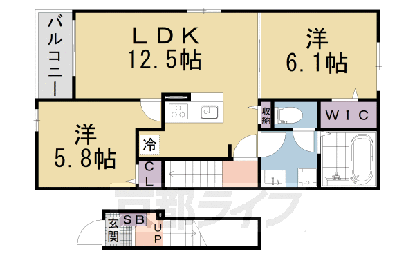 ＪＲ東海道本線 瀬田駅 徒歩24分 2階建 築2年の間取り写真