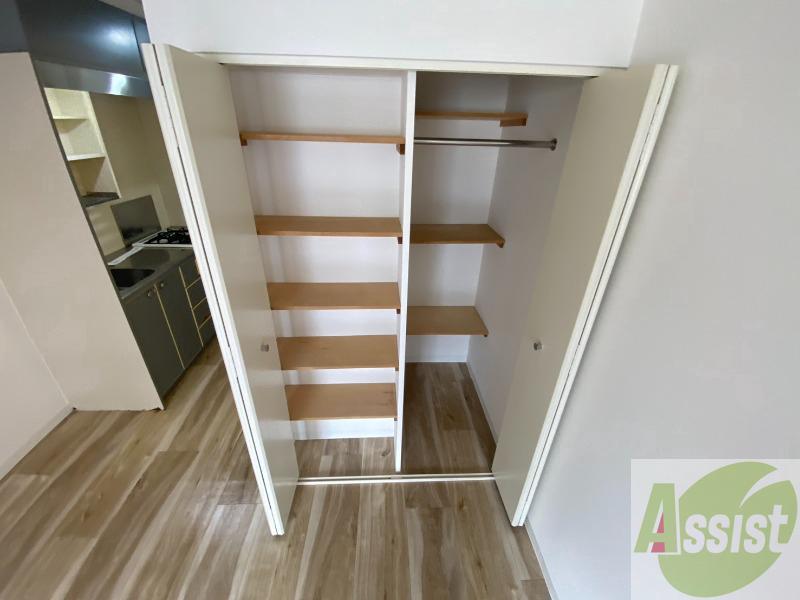 収納　お部屋の収納です。部屋がすっきり片付きます。
