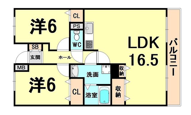 ラフィーネ南伊丹の間取り写真